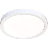 Juno JSF 7IN 10LM SWW5 90CRI 120 FRPC WH M12 SlimForm LED Surface Mount Downlight, Switchable Color Temperature, Round, 7 Inc