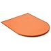 KINGFOM Leather Gaming Mouse Pad/Mat with Wrist Rest Support, Non Slip Mousepad - Large (Orange)