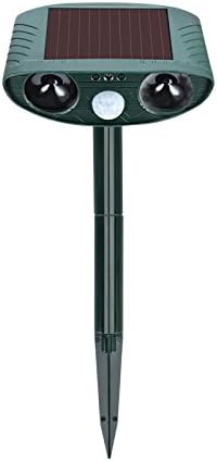 Outdoor Solar Dog &amp; Cat Repellent, Ultrasonic Animal Repeller, Sonic Cat Repellent, Dog Repellent, Deer Repellent, Mice Repellent, Bird Repellent