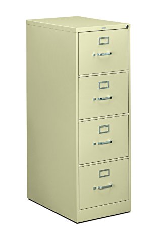 HON 4-Drawer Filing Cabinet - 310 Series Full-Suspension Legal File Cabinet, 26-1/2-Inch, Putty (314CPL)