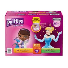 Pull ups 116 count combo pack 3t-4t