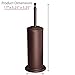 Home Intuition Toilet Brush & Holder Set, Bathroom Bowl Scrubber with Holder (2 Pack, Bronze)