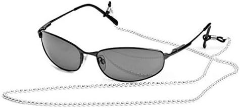 Tiffany Balls Inspired Silver Eyeglass Chain, Eyeglass Holder for Women and Men Elegant Sunglasses, Eyewear Retainer - Fashion reading glasses chain, – 925 Silver with Clear Grips