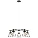 GLOBE Electric 65617 Nate Jackson, 5 Light, Oil Rubbed Bronze & Antique Brass