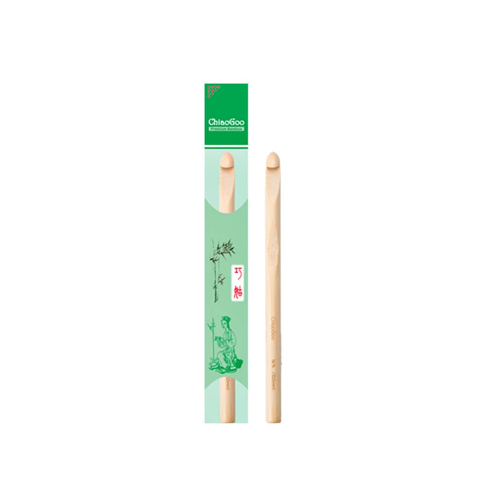 ChiaoGoo Crochet Hook Bamboo 15cm 10.00mm Natural - 1pc
