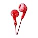 UKDapper JVC HAF160 Red Gumy Bass Boost Stereo Headphones for iPod, iPhone, MP3 and Smartphone
