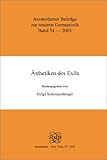 Asthetiken des Exils, , 9042009659