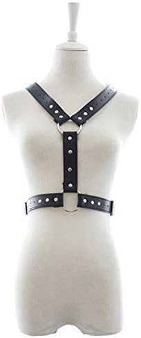 Lieberpaar Women's Tassel Body Harness Metal Chain and Faux Leather Sexy Lingerie (QQFZNY14)