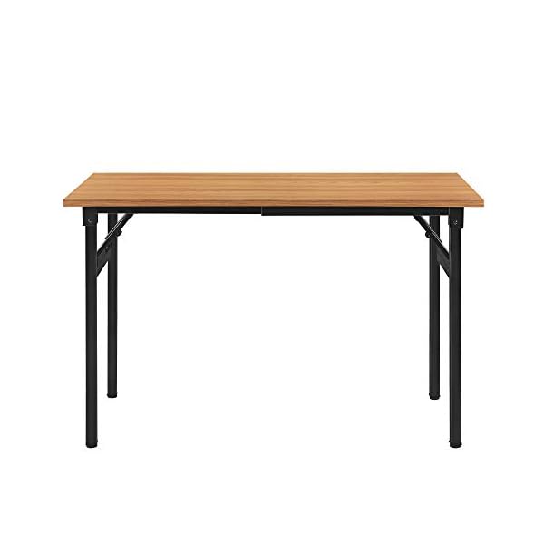 Neuhaus Klapptisch - 120 x 60 x 75-76,4cm Schreibtisch BÃ¼rotisch Computertisch Tisch Klappbar Buche/Schwarz – Bild 5