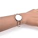 Yumei Jewelry Stainless Steel Color(Rhodium Plated) Bezel Blank Bracelet For Men and Women Pack of 5 Fit 1 Inch Round Cabochon