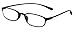 Calabria Reading Glasses - 718 Flexie in Ebony (+1.50)
