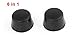 uxcell Cylinder Adhesive Rubber Cover Foot Pads 18mmx12mm 6 in 1 Black