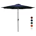 KINGYES 9Ft Patio Table Umbrella Outdoor Umbrella with Push Button Tilt and Crank for Commercial Event Market, Garden, Deck,Backyard Swimming and Pool (Navy)