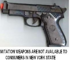 Black Baretta 9 MM Pistol Toy Gun with Blow Back Action