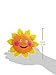 Zanies Smiling Sun Dog Toys, Orange Sun, 8