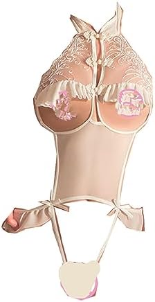 Slimming Bodysuit for Women with Push up Ladies Sexy Lace Hollowed Out  Cheongsam Open File Jumpsuit Sexy Underwear New Years Lingerie Push up  (White, One Size) price in Saudi Arabia | Amazon