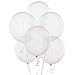 AFTERLOON® Biodegradable Balloons Clear 12 Inch 100 Pack, Transparent Color Thickened Extra Strong Latex Helium Float, for Baby Shower Gender Reveal Garland Arch Wedding Birthday Party Decorations