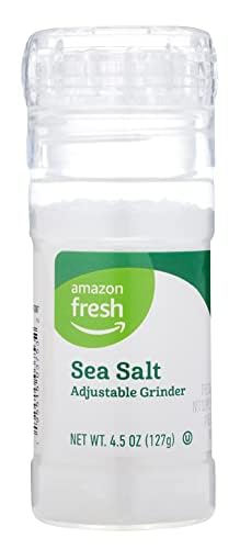 AMAZON FRESH, SEA SALT ADJUSTABLE GRINDER, 4.5 OZ