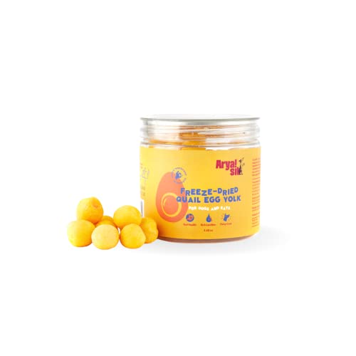 Freeze Dried Quail Egg Yolk Freeze-Dried Single Ingredient Treat (Quail Egg Yolk) For Dogs And