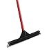 Pet Hair Remover Rubber Broom - Carpet Rake for Pet Hair Removal on Hardwood Floor, Carpet & Tile - Picks Up More Dust & Debris - Slanted Side Bristles for Corners - Rinse to Clean