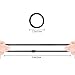 Hair Ties for Thick Hair, Funtopia 50 Pcs Solid Stretch Ponytail Holders, Elastic Hair Bands, Hair Ropes Rubber Bands Hair Accessories, Universal for Girls, Women, Teens, Ladies, Bulk Set, Mixed Color