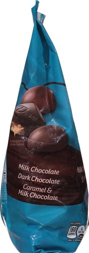DOVE PROMISES MIXED STAND-UP POUCH, EASTER CANDY INDIVIDUALLY WRAPPED, CHOCOLATE EASTER BASKET STUFFERS, MILK, DARK, AND CARAMEL & MILK CHOCOLATE PACK, 22.6-OUNCE BAG