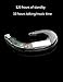 Ear Hook Bluetooth Wireless Headphones Non Ear Plug Bluetooth Headset with Microphone, Single Ear Headset Painless Wearing Sport Earphones for Smartphones,10 Hour Playtime (Silvery)