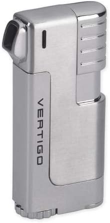 Vertigo by Lotus Governor Pipe Lighter w/Pipe Tamper & Pouch (Chrome)