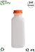 [200 PACK] Empty Plastic Juice Bottles with Tamper Evident Caps 12 OZ - Smoothie Bottles - Ideal for Juices, Milk, Smoothies, Picnic's and even Meal Prep by EcoQuality Juice Containers