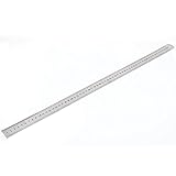 Uxcell a15111000ux0190 Stainless Steel Double Side Measuring Straight Edge Ruler 60cm 24