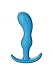 Doc Johnson Mood - Naughty 2 - Silicone Anal Plug - Medium - 3.9 in. Long and 1 in. Wide - Tapered Base for Comfort Between The Cheeks - Medium - Blue