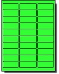 neon green labels