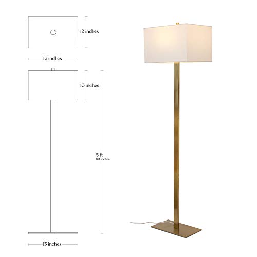 Green Vintage Glass Floor Lamp With Remote | Dimmable, Adjustable Height, Gold Arc Standing Lamp For Living Room, Bedroom