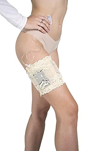 PumpCasesPumpcases Thigh Garter for Insulin Pump  Stretch Lace Garter with  Pocket  Discreet, Non-Slip Insulin Pump Garter Belt  Diabetes Pump Pouch   Assembled in The USA  (2021 Light Nude, S) in Kenya | Whizz