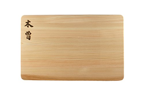 Click Here to See More Images Kiso Hinoki Cutting Board 16 x 10 x 1 Inch, Made in Japan - Authentic Japanese Cypress