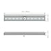 Aglaia Closet Light 10 LEDs with Motion Sensor, Stick on Lights with Magnetic Strip, Rechargeable