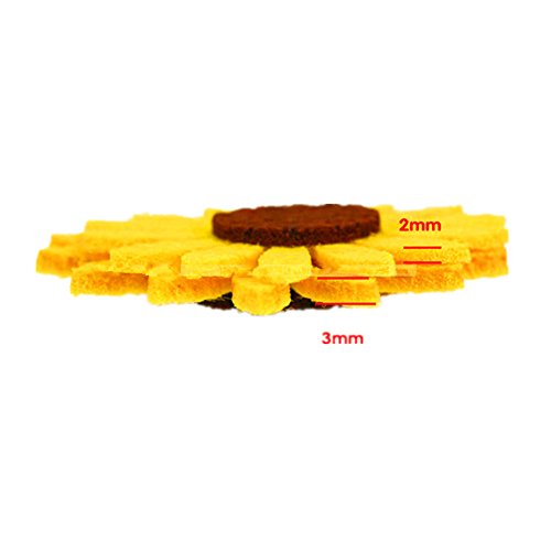 2 Sunflowers+Scrapbooking+Non+woven+Handcraft+Decoration