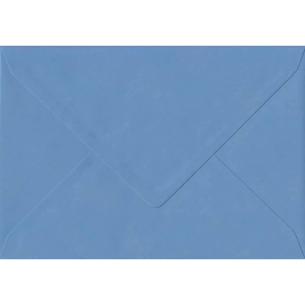 C5 Coloured Envelopes for A5 Greeting Cards Wedding Invitations & Crafts V Flap, Peel & Seal Flap (162x229mm) Pack of 50 (Blue)