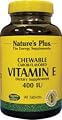 Nature's Plus Vitamin E Chewable Carob-Flavored -- 400 IU - 90 Tablets