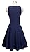 HOMEYEE Women's Cocktail A-Line Embroidery Casual Party Summer Wedding Guest Dress A079