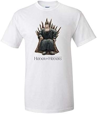 Infinity Men's Hodor of Hodors Novelty Short Sleeve T-Shirt - Small - White