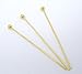 Housweety 500PCs Gold Plated Ball Head Pins 0.5x30mm Findings