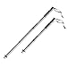 Bagail Trekking Poles Anti Shock Adjustable Hiking Walking All-Around Trail Poles with EVA Foam Handle - 1 Pair(Black)