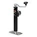 CURT 28350 Weld-On Pipe-Mount Swivel Trailer Jack, 5,000 lbs. 10-3/4 Inches Vertical Travel, CARBIDE BLACK POWDER COAT