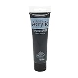 Phoenix Lamp Black , Acrylic Paint Color Value Series 100ml for Artists