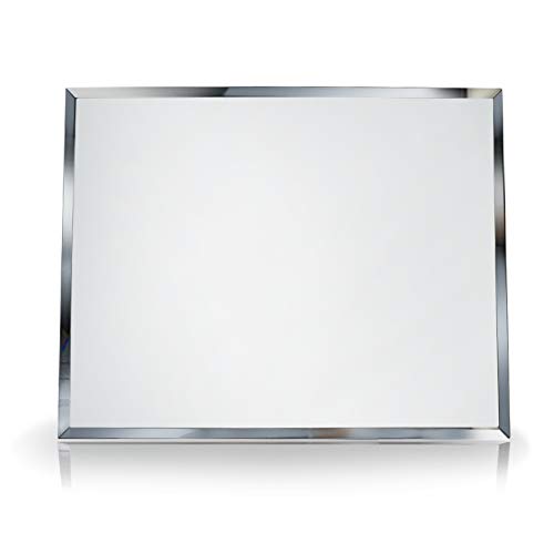 Calenzana Frameless Mirror Wall Hanging and Desk Standing, Compatible