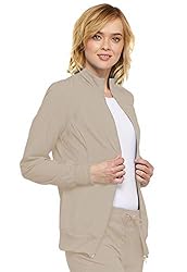 Infinity Zip Front Scrub Jackets for Women, 4-Way