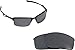 Best SEEK Replacement Lenses Oakley WIRETAP - Black Iridium