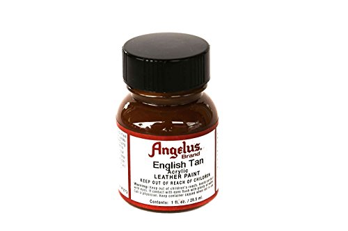 Angelus Brand Acrylic Leather Paint Water Resistant 1 oz - Select Your Color (#19 English Tan)