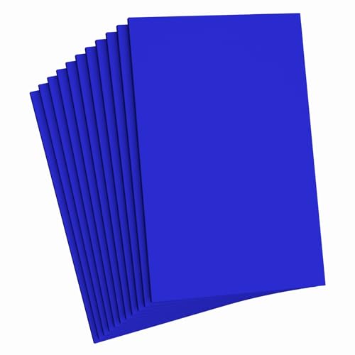 Do²ping Dark Blue Foam Sheets Crafts, 8.5x5.5 Inch Eva Color Craft Foam Paper for Crafts Project Classroom Scrapbook DIY Cosplay (Dark Blue-10 Sheets)